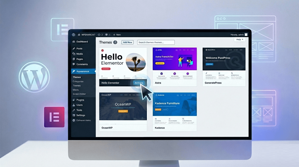 thiết kế website bằng Elementor