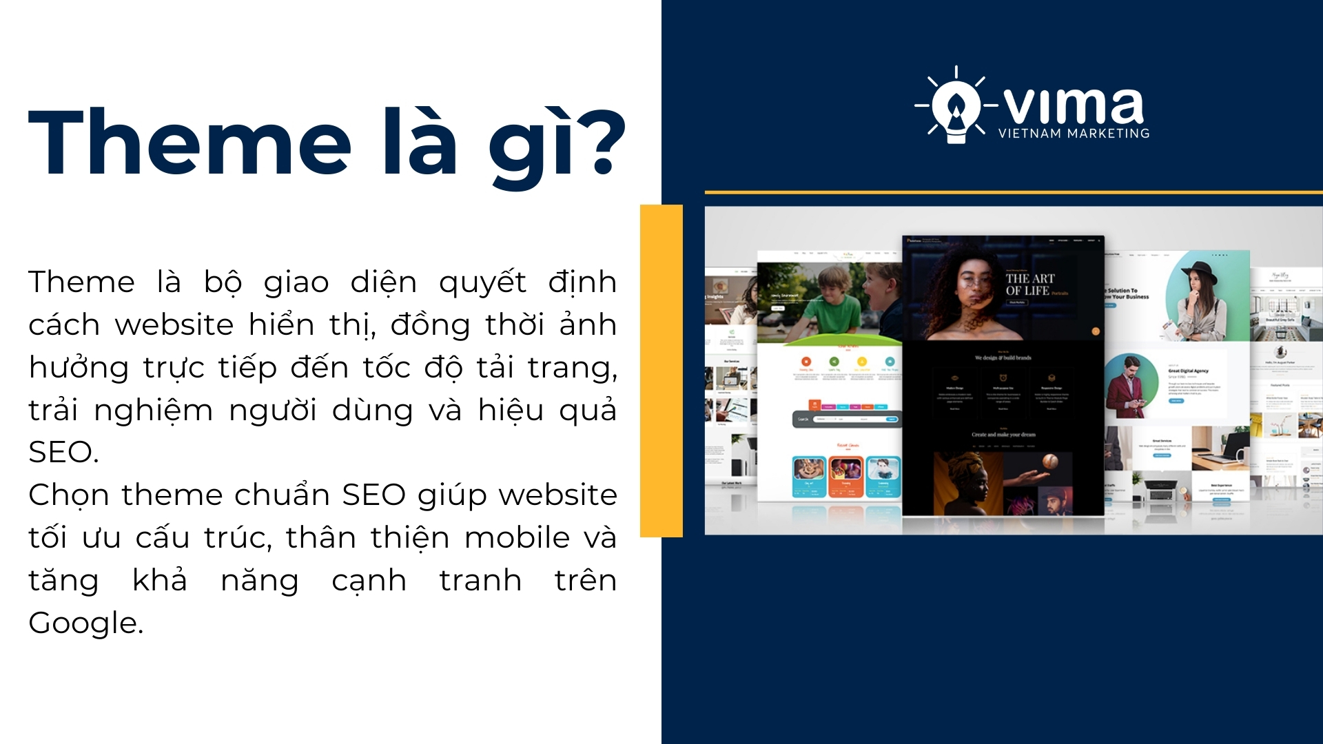 chọn theme cho website